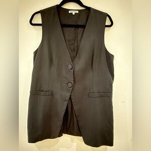 Reformation Casey Vest Black Size Large